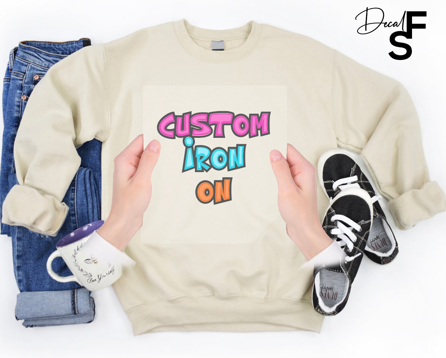 Custom Iron on Decal, Make Your Own Iron on Transfer, Personalized Iron