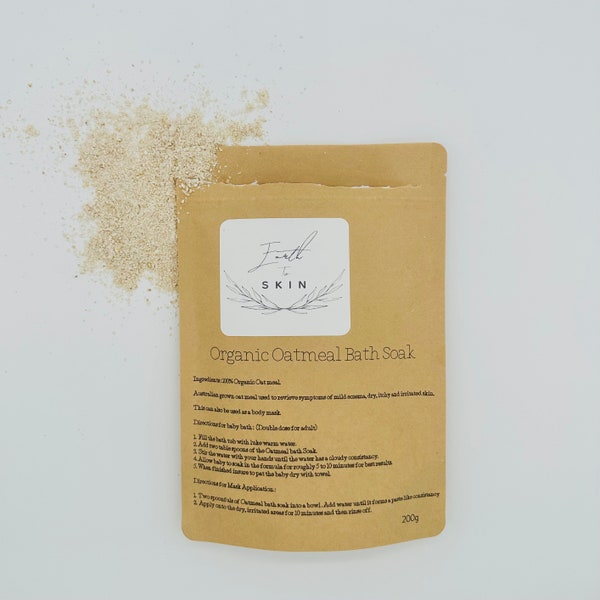 100% Organic Oatmeal Bath Soak