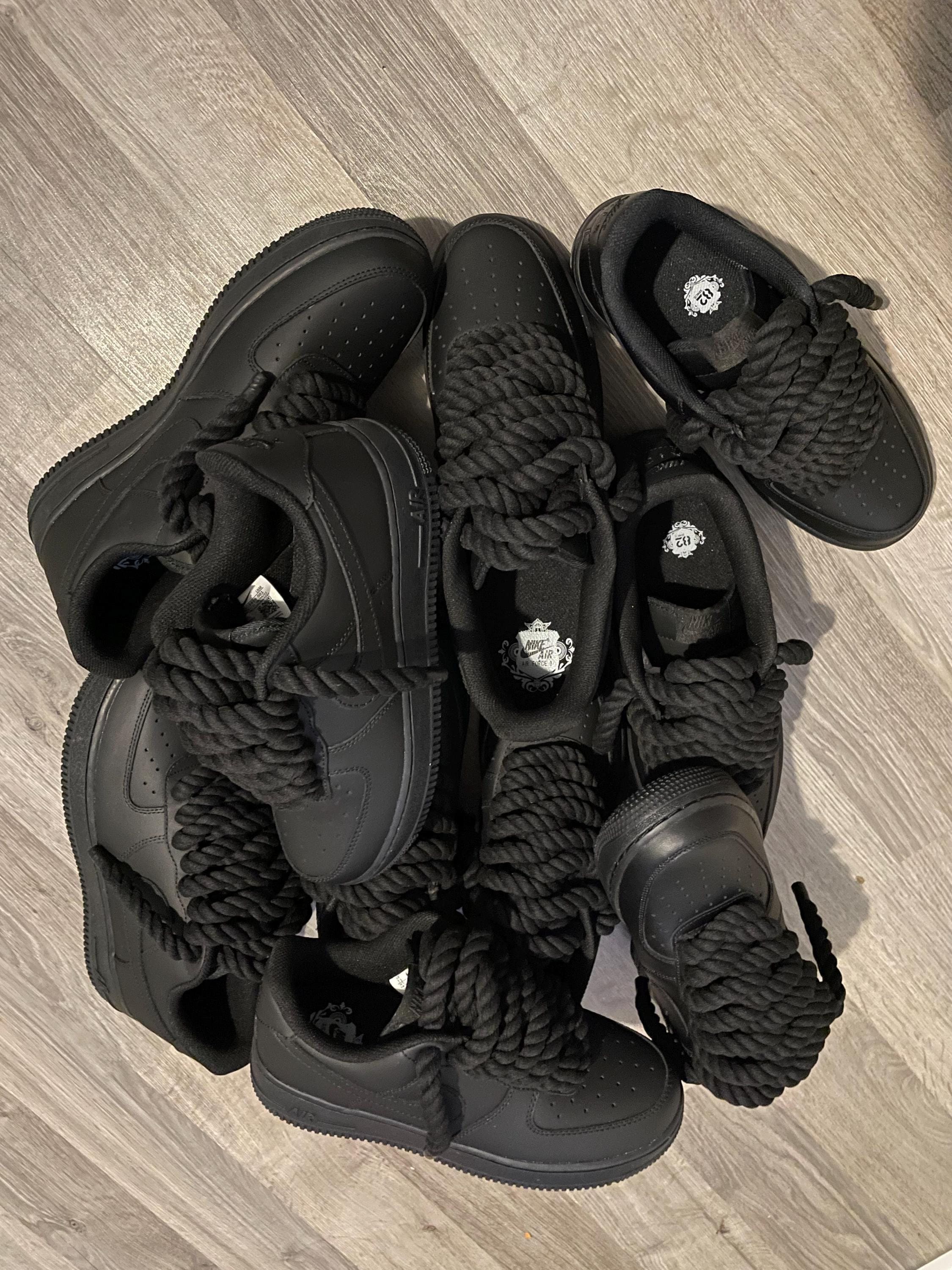 Matte Premuim Rope MATTE BLACK ROPE’ AF1 Custom - Etsy