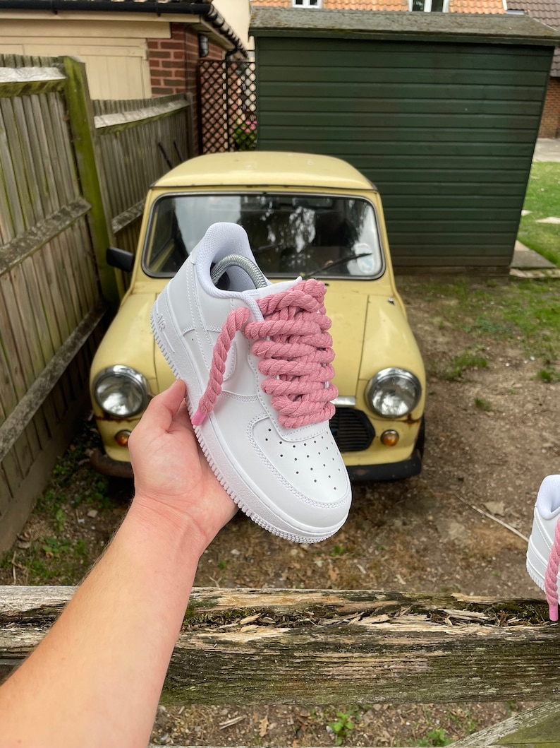 Pink Rope Laces Af1 PINK ROPE’ AF1 Custom - Etsy