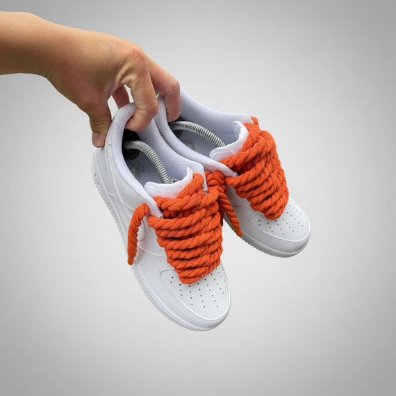 Nike Air Force 1 ロープカスタム ORANGE ROPE' AF1 Custom - Etsy