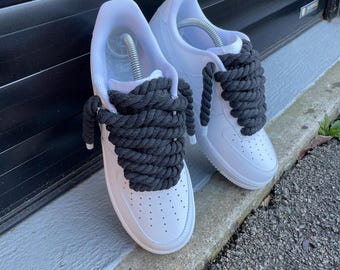 Dark Grey Rope Lace' AF1 Custom - Etsy