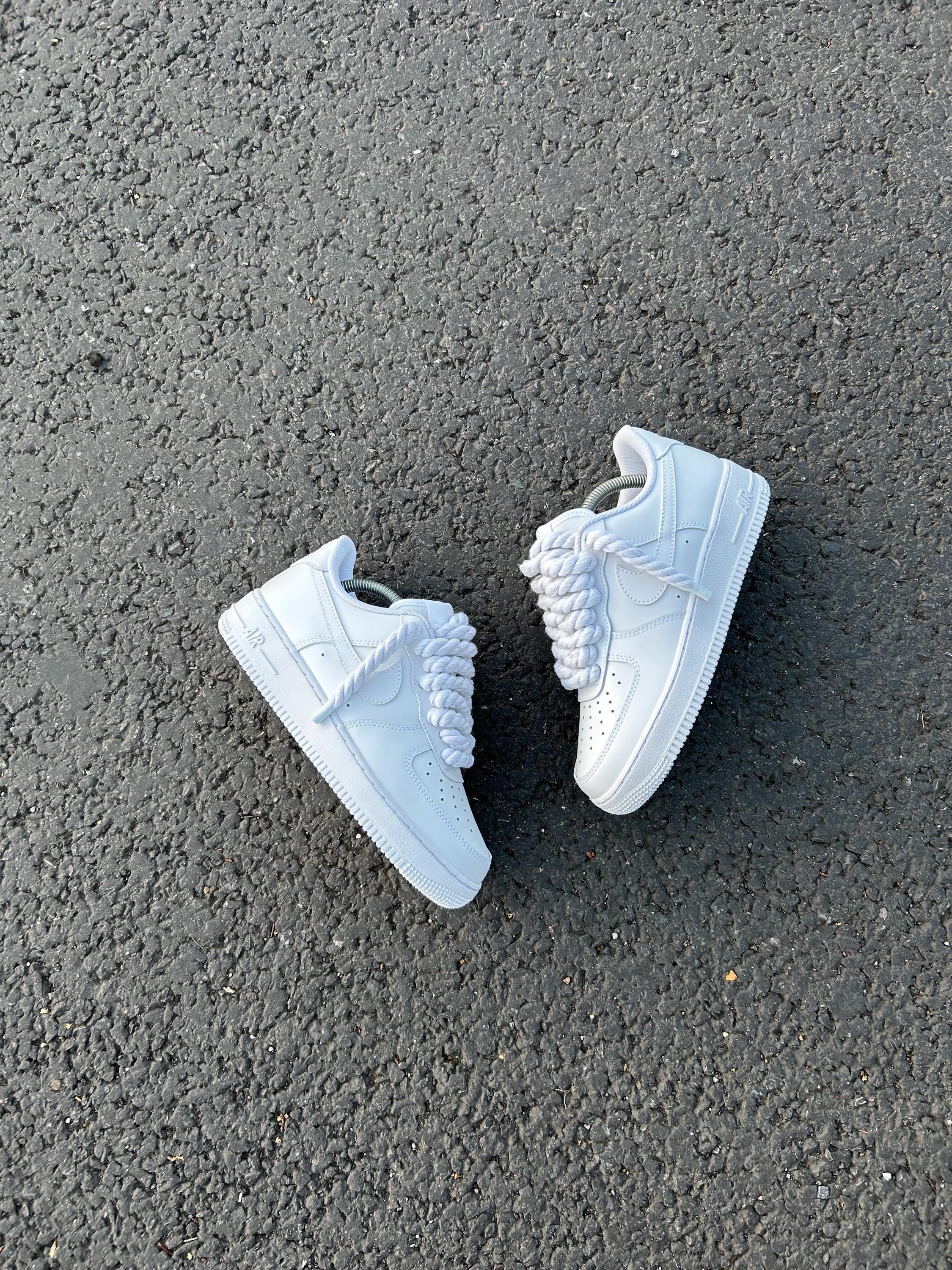 ホワイトロープレース AF1カスタム - Etsy 日本