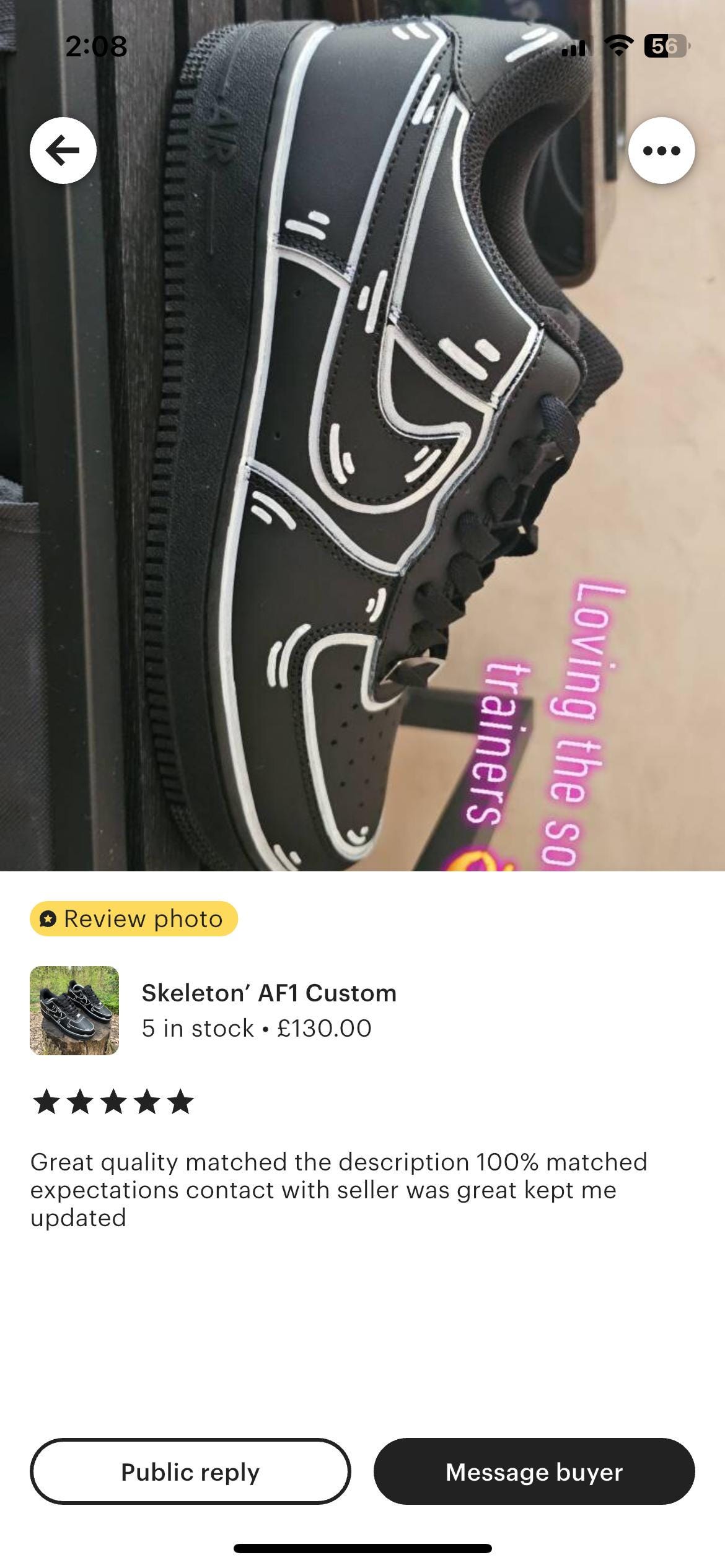 black af1 skeleton