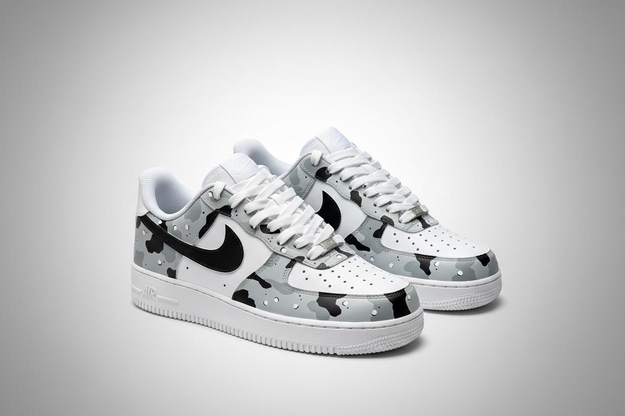 gray camo air force ones