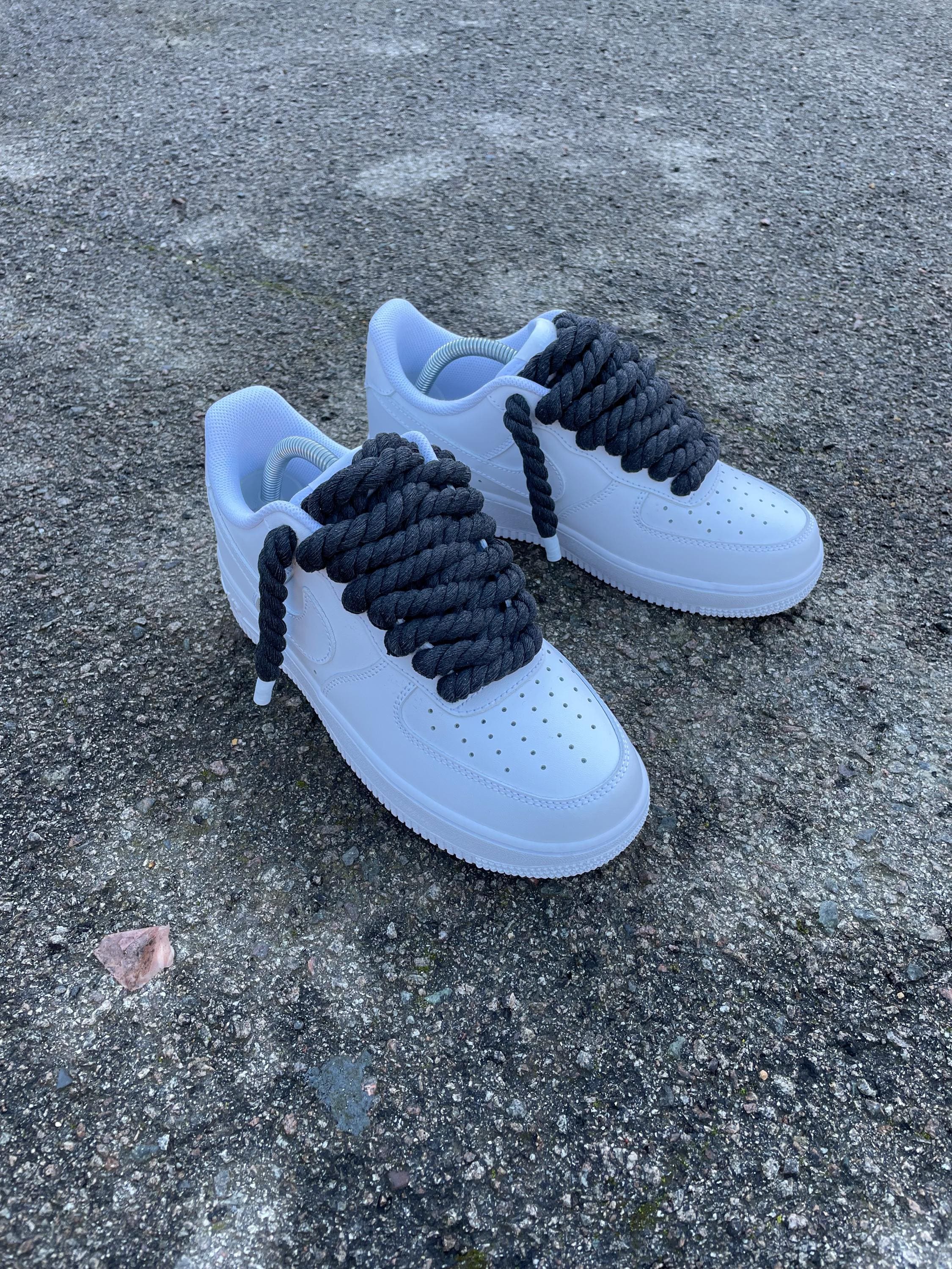 Dark Grey Rope Lace' AF1 Custom - Etsy
