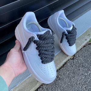 Dark Grey Rope Lace’ AF1 Custom
