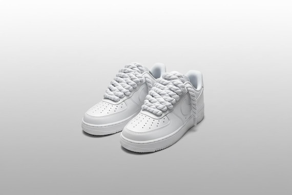 エアフォース1 ロープ ホワイト/ホワイト ホワイトロープ AF1 カスタム - Etsy 日本