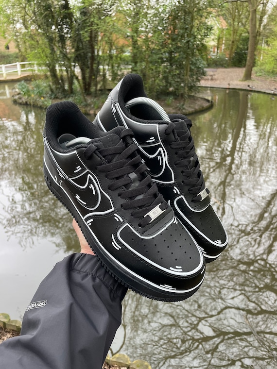 Nike Airforce Af1 Low Black Skeleton Nike Air Force Low 
