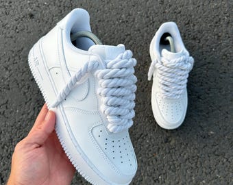 ホワイトロープレース AF1カスタム - Etsy 日本