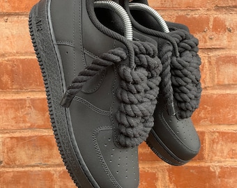 Rope Lace Black’ AF1 Custom