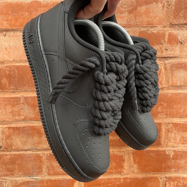 Rope Lace Black’ AF1 Custom