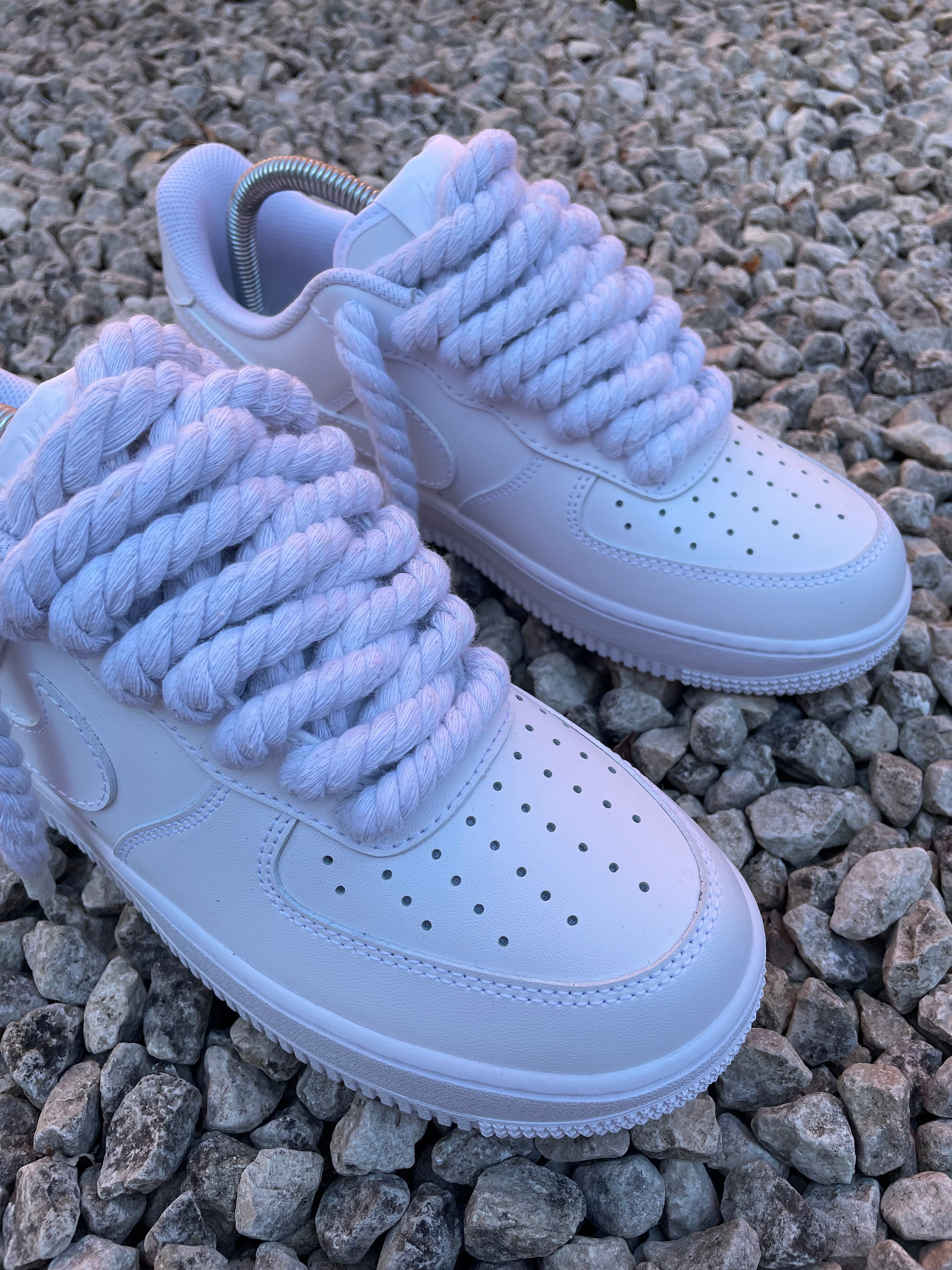 ホワイトロープレース AF1カスタム - Etsy 日本