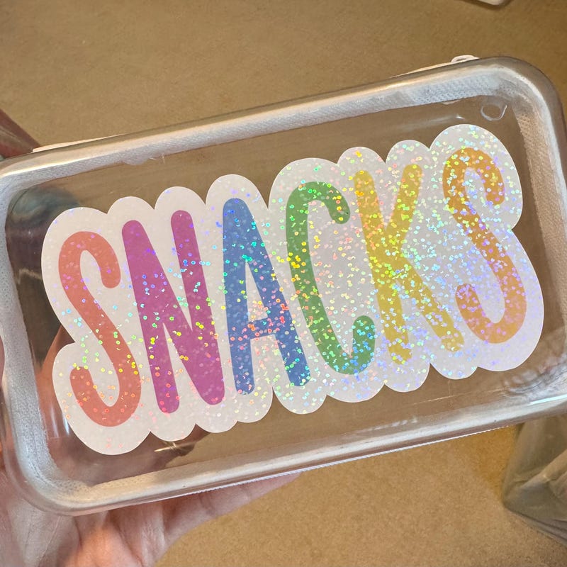 Cute Shell Sticker Hard Snack Case - Etsy