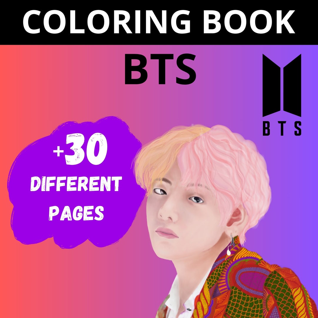 Kpop BTS Army Coloring Book Pdf / Digital Download / Printable - Etsy