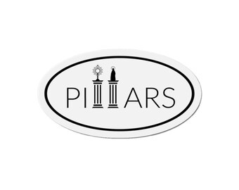 2 Pillars Oval Magnet
