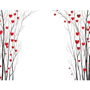 Clipart cornice cuori San Valentino, 12 JPG, download digitale, artigianato cartaceo digitale, clipart bordo cornice, creazione biglietti, creazione inviti
