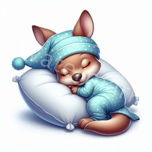 Clipart per bambini canguro, 11 jpg, download digitale, illustrazioni per bambini, grafica canguro, creazione di biglietti di artigianato con carta digitale, arte della parete del libro dei ricordi