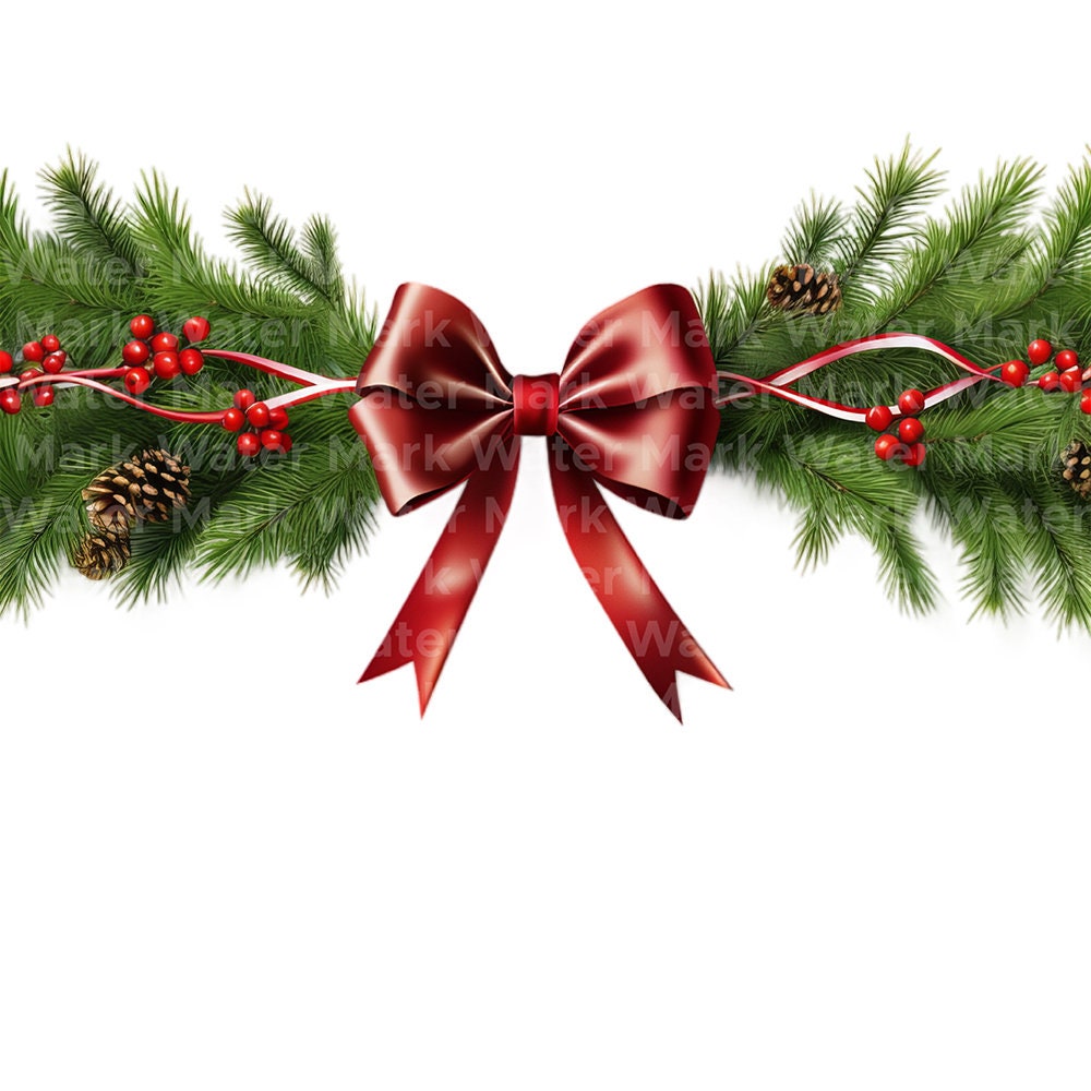 Weihnachten Bordüren Aquarell Clipart, 11 JPG, digitales Papier