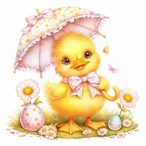 Ostern lustige Enten Clipart 12 JPG Ostereier Kinder Illustrationen Digitaler Download Digitale Papier Handwerk Karten Wand Clipart Scrapbooking