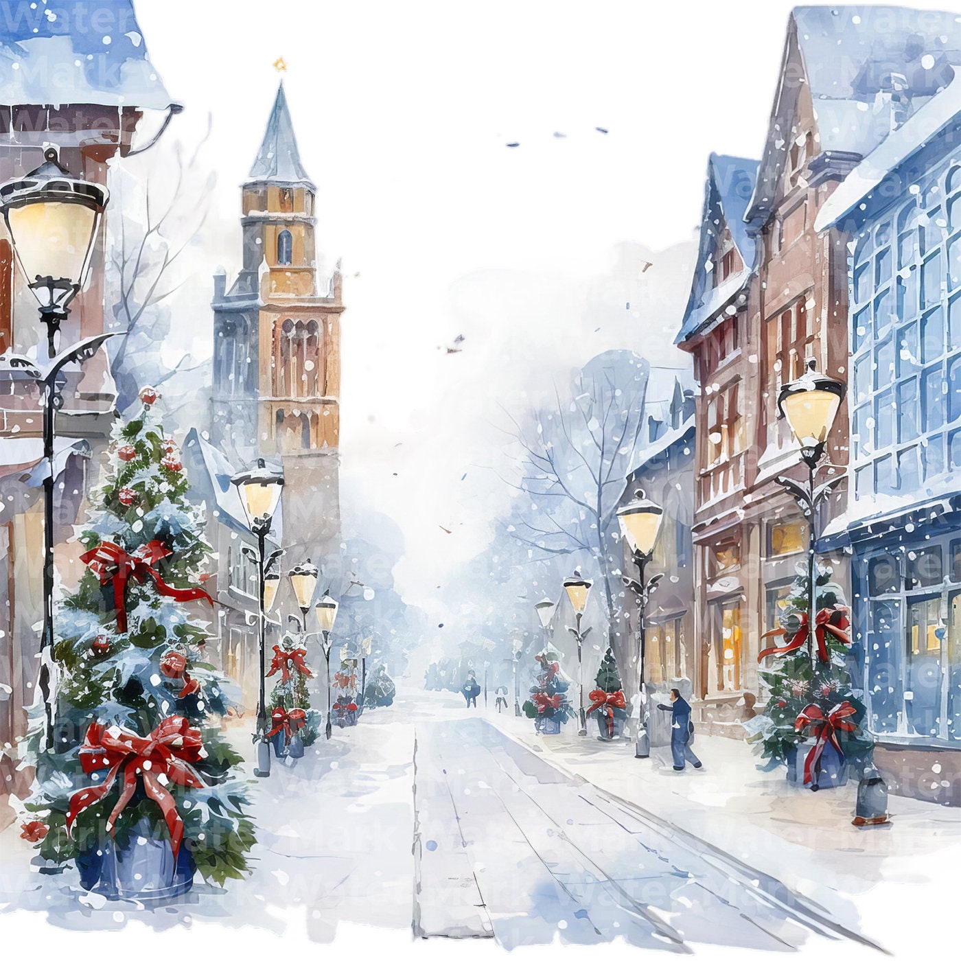 夢見る街並み〜冬〜 シーグラス／天然石／フレームアート／クリスマス／冬／風景 il_fullxfull.5507787299_dbp4.jpg