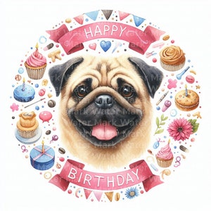 Clipart de cumpleaños, 12 JPG, descarga digital, deseos de cumpleaños, cuaderno, libro de recuerdos, diario basura, manualidades de papel digital, arte de pared, uso comercial