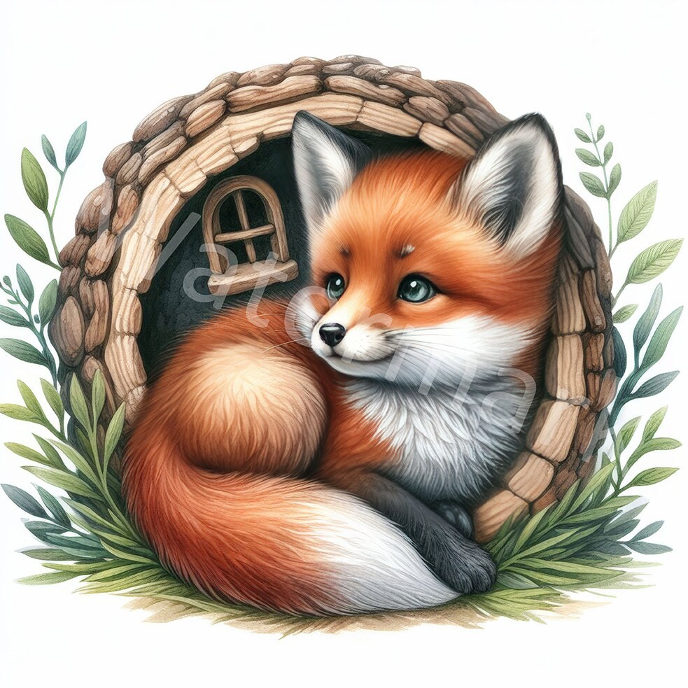 Forest Animals Clipart, 12 JPG, Digital Download, Paper Crafts ...