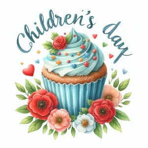 Imágenes prediseñadas del Día del Niño Feliz, 12 jpg, descarga digital, uso comercial, elaboración de invitaciones, diario basura, scrapbooking, planificación digital
