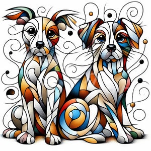 Honden clipart, 10 jpg, aquarel clipart, digitale download, kunst aan de muur, kaarten maken, junk journal, digitale scrapbooking, digitale papierkunst