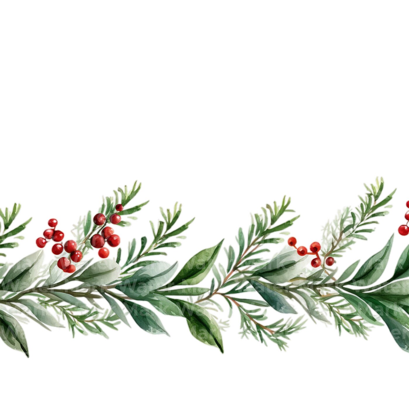 Christmas Borders Watercolor Clipart, 12 JPG, Digital Paper Crafts, Mistletoe  Border Clipart, Card Making Clipart, Digital Download,graphics - Etsy