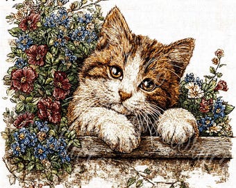 Vintage Kitten Clipart Digital Download For Junk Journals Scrapbooking And Printable Crafts 13 JPG