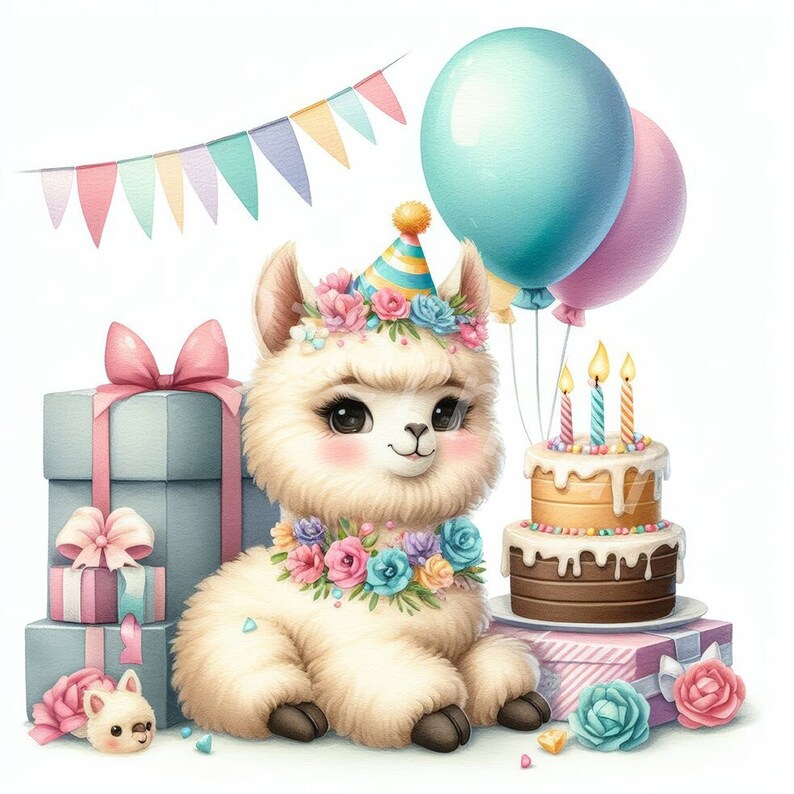 Birthday Clipart, 12 JPG, Digital Download, Birthday Wishes, Scrapbook