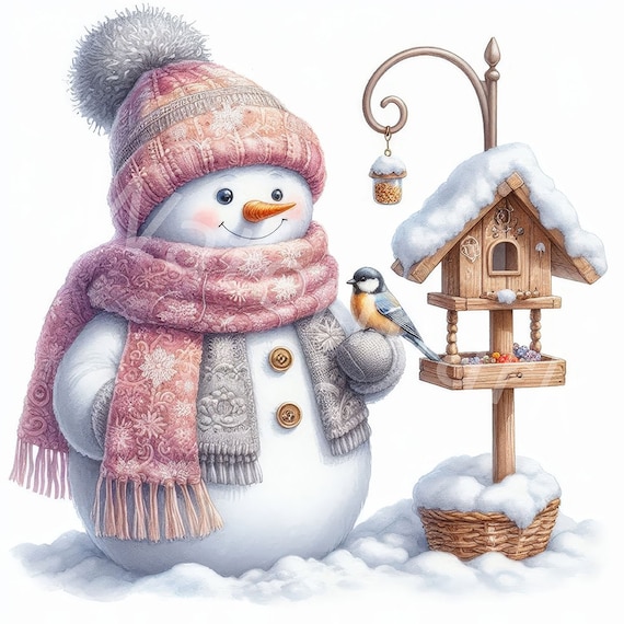 水彩画「クリスマス人形」 お気に入りのお人形🧸 . . . 絵本の世界第2弾📖 それぞれのぬいぐるみ