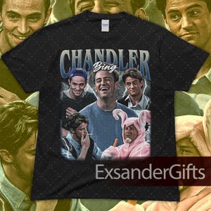 Limited Chandler Bing Shirt, Friends Vintage Unisex Heavy Cotton Tee