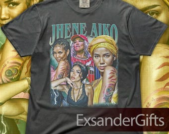 【限定版】Jhene Aiko collage vintage Tシャツ XL Jhene Aiko Collage T-shirt: Unisex Cotton Tee - Etsy