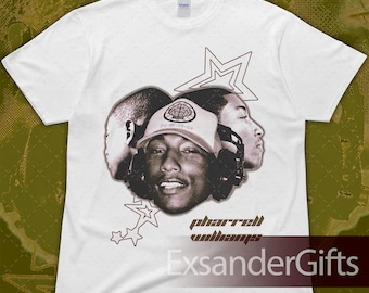 Limited Pharrell Williams Y2k Insipired Vintage Unisex Heavy Cotton Tee