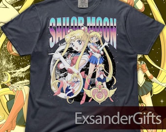 Vintage Moon T-Shirt, Anime Fan Art Graphic Unisex RZ