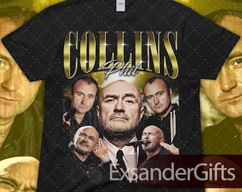 Vintage Phil Collins Graphic Tee - Music Fan Y2K Shirt