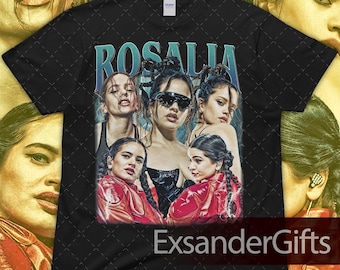 Rosalia Spanish Singer, Flamenco inspired, Latin Pop, Spanish Tees Vintage Unisex Heavy Cotton Tee