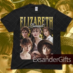 Limited Elizabeth Bennet Shirt, Pride and Prejudice Vintage TV Series Y2K T-shirt, TV Series Enthusiast - Gift For Fan Graphic Tee