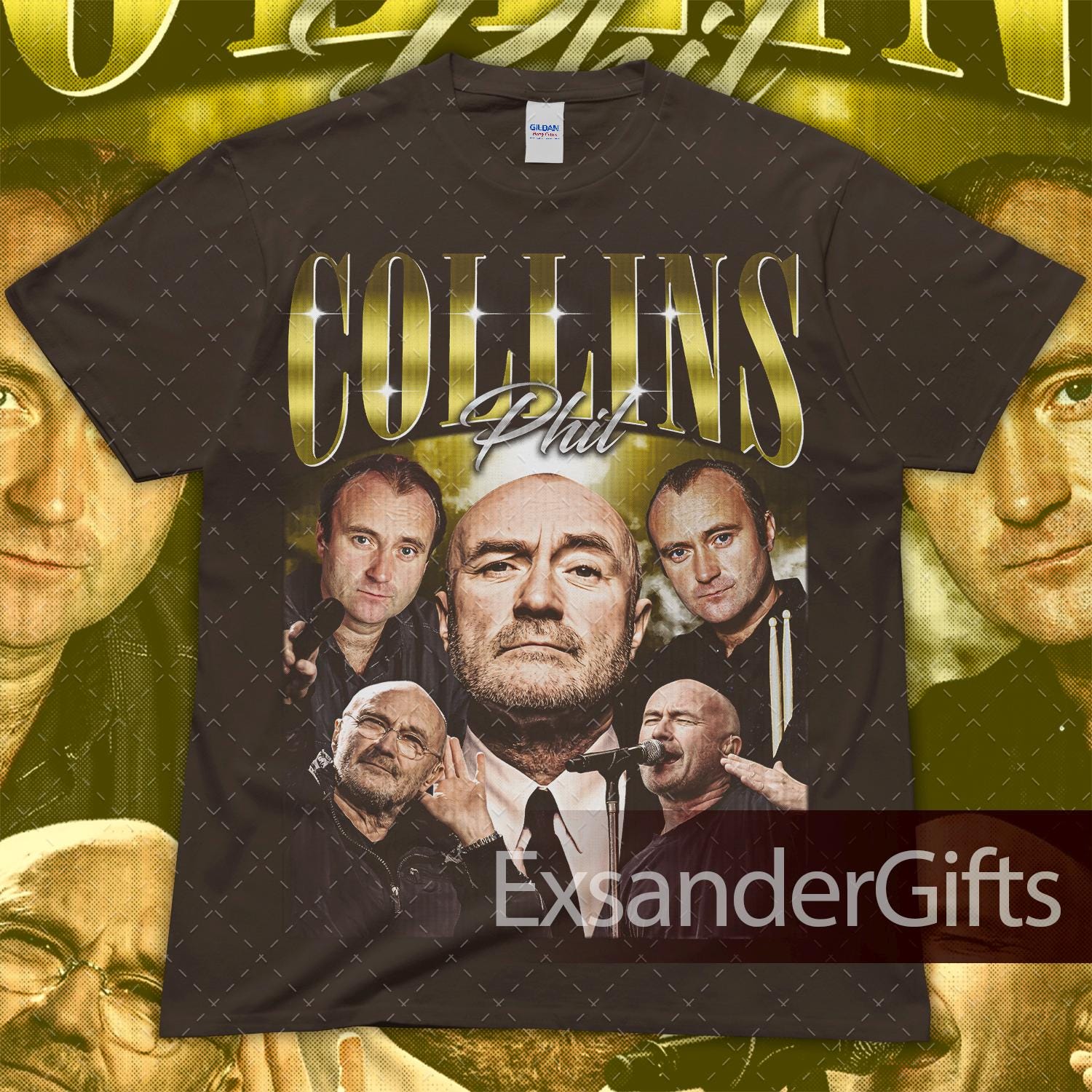 Vintage Phil Collins Graphic Tee Music Fan Y2K Shirt