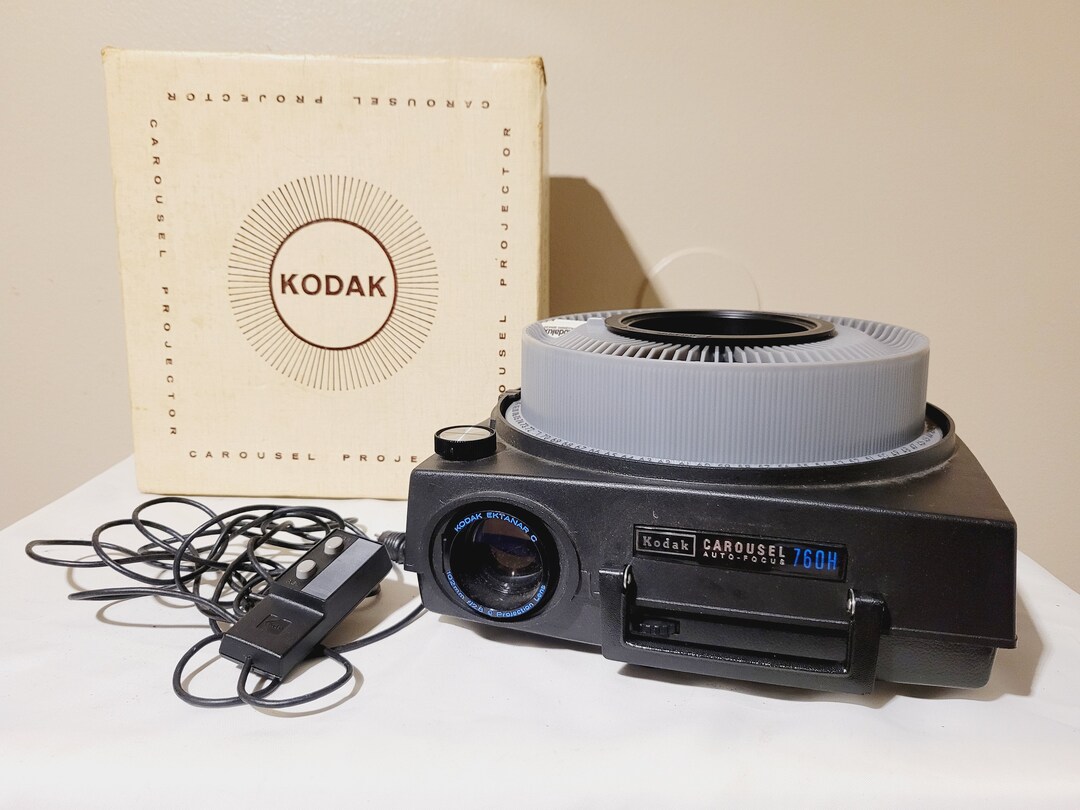 Kodak Carousel 760H Slide Projector Bundle Remote Tray Tested Etsy UK