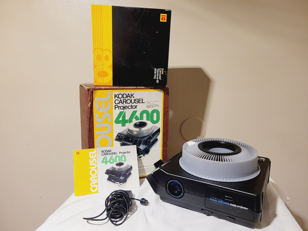 Kodak Carousel 4600 Slide Projector Box Manual Remote Carousel Etsy