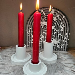 taper candles and tealight holders
