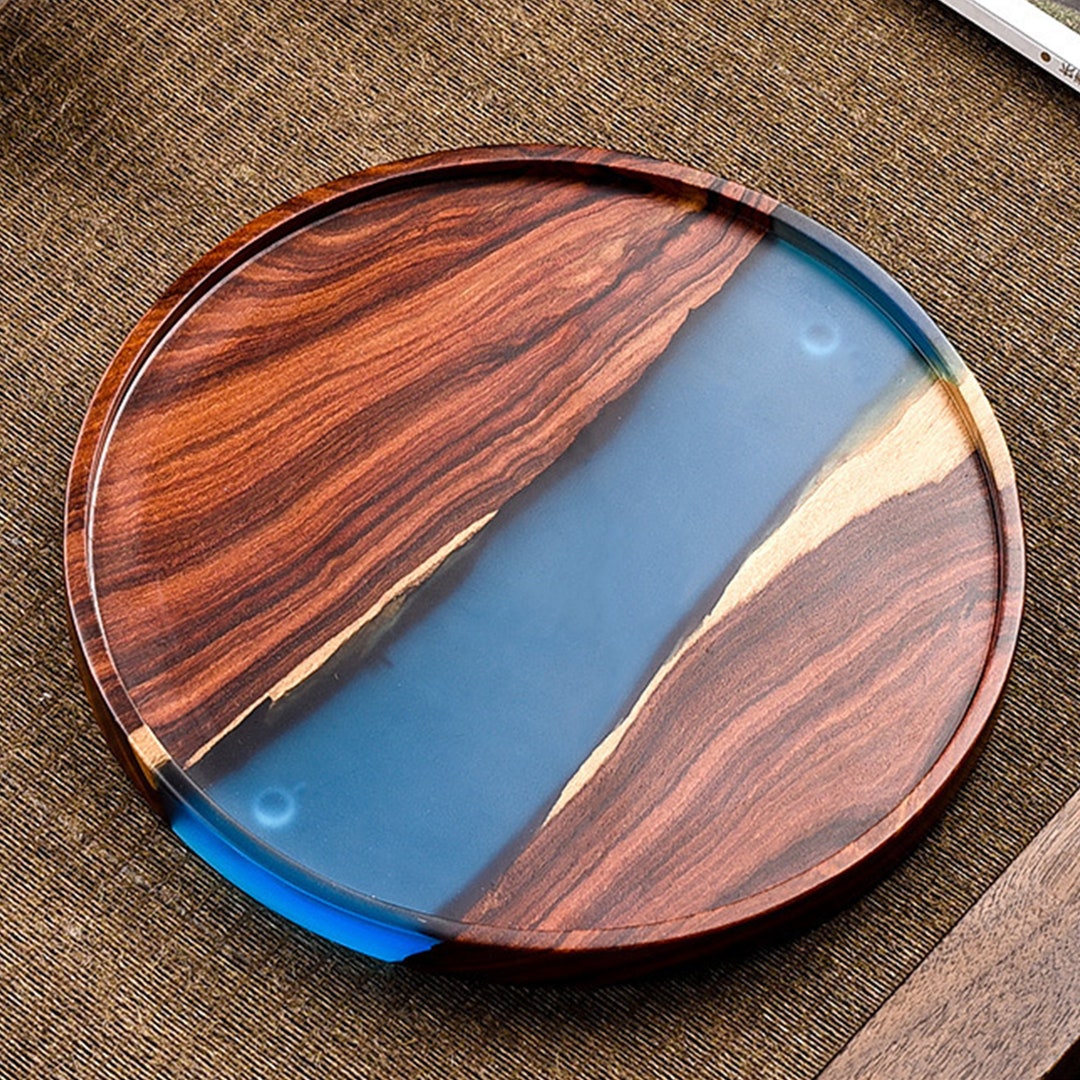 Epoxy Resin Tray Home Decoration Ornaments Coffee Tray Creative Solid