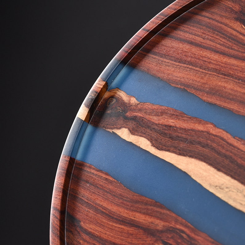 Epoxy Resin Tray Home Decoration Ornaments Coffee Tray Creative Solid