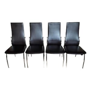 Chaises vintage marron de style moderne Mid-Century (lot de 4)