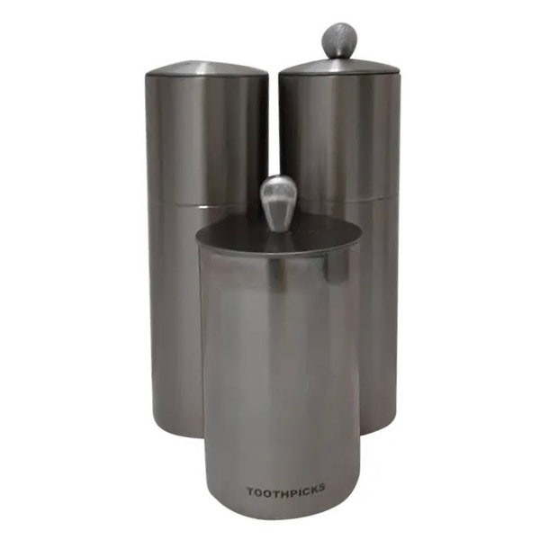 Taiwanese Stainless Steel Salt & Pepper Shakers