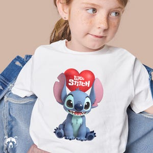 Stitch - Heart - Kids T-shirt