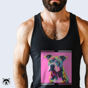 Pink Pitbull Unisex Tank-Top